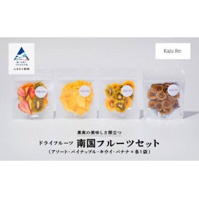 KajuRe 南国フルーツセット 4種 ドライフルーツ(アソート パイン キウイ バナナ)