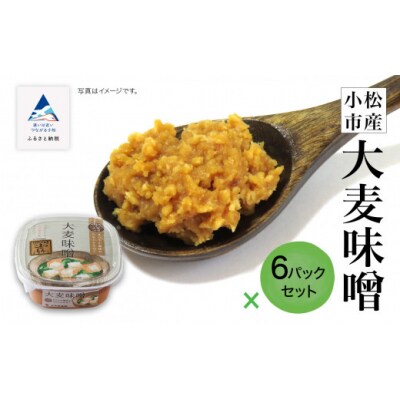 小松市産 大麦味噌6パックセット