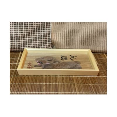 ペット似顔絵トレー(大)3ペット | 石川県小松市 | ふるさと納税