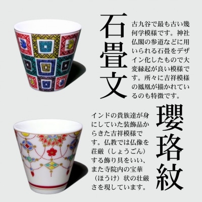 九谷焼 おすすめ縁起ちょこコレクション(1) 4個セット お猪口 湯呑