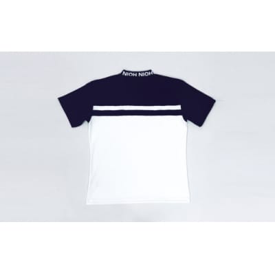 マイクロタフレッチ メンズ ロゴカラーモックネックシャツ/ブラック/4Lサイズ