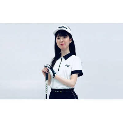 マイクロタフレッチ レディース ジップポロシャツ/ホワイト/Mサイズ