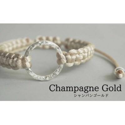 Bracelet -Dawn- シルバー ブレスレット【シャンパンゴールド】