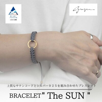 Bracelet -The SUN- ゴールド ブレスレット【チャコールグレー】