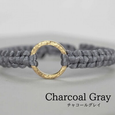 Bracelet -The SUN- ゴールド ブレスレット【チャコールグレー】