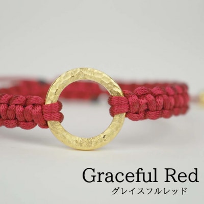 Bracelet -The SUN- ゴールド ブレスレット【グレイスフルレッド】