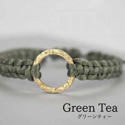 Bracelet -The SUN- ゴールド ブレスレット【グリーンティー】