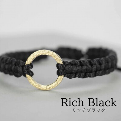 Bracelet -The SUN- ゴールド ブレスレット【リッチブラック】