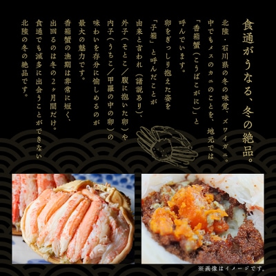 「香箱ガニ」 2杯セット 石川冬の味 かに 蟹 せこがに | 石川県 小松市 【魚たじま】