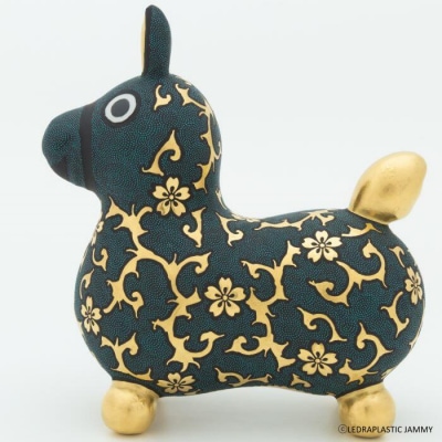 【RODY×九谷焼】九谷焼ロディ「青粒盛金桜花唐草文」仲田錦玉