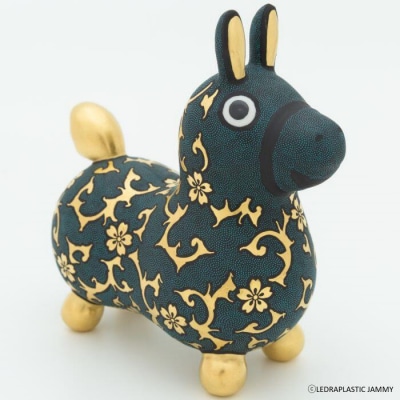 【RODY×九谷焼】九谷焼ロディ「青粒盛金桜花唐草文」仲田錦玉