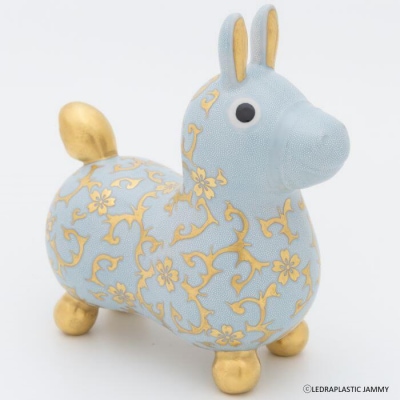 【RODY×九谷焼】九谷焼ロディ「白粒盛金桜花唐草文(ブルー)」仲田錦玉