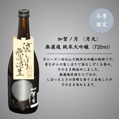 【冬季限定】加賀ノ月 月光 無濾過(720ml) 日本酒 お酒 地酒 純米大吟醸 ギフト 父の日