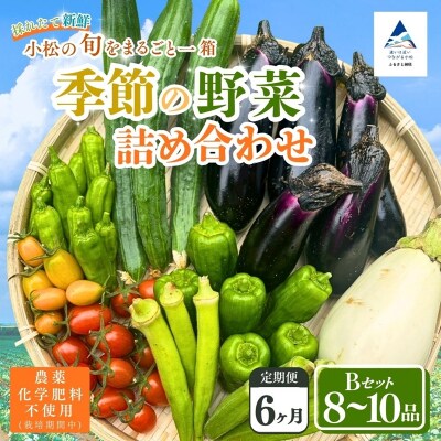 【定期便6ヶ月】季節の野菜詰め合わせ Bセット 野菜食べ比べ 旬の野菜 野菜セット 定期便