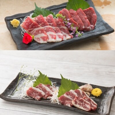 桜屋馬刺しスライス6種600g 特上トロ・トロ・霜降り・特選赤身・特上赤身・上赤身(球磨村)
