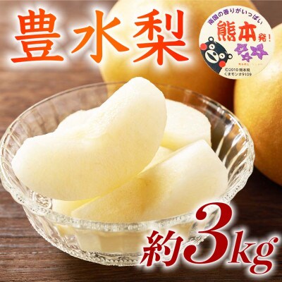 豊水梨 4～12玉 約3kg(球磨村)