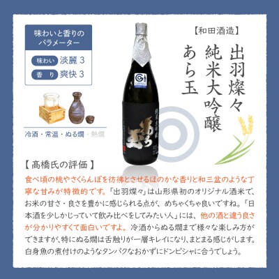 出羽燦々 純米大吟醸 あら玉(1800ml×1本)