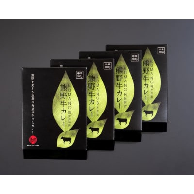特選黒毛和牛 熊野牛カレー 4箱【mtf102】