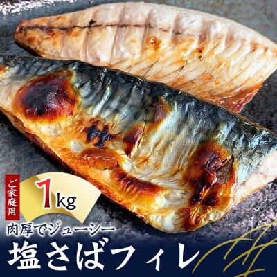 【ご家庭用】塩さばフィレ 1kg【uot763A】