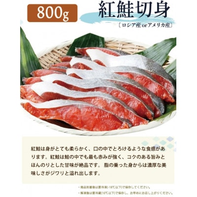 【ご家庭用訳あり】人気の塩さばフィレ&紅鮭切身セット計2kg【uot797B】