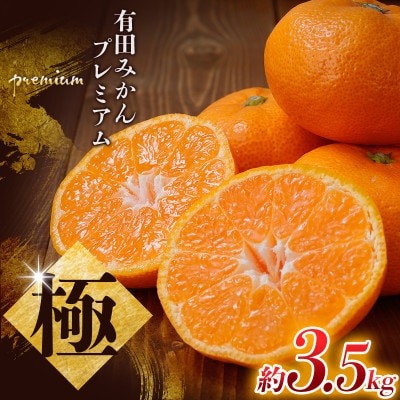 極 有田みかんプレミアム 約3.5kg【光センサー 高糖度選別品】2S～L【nuk168Asato】