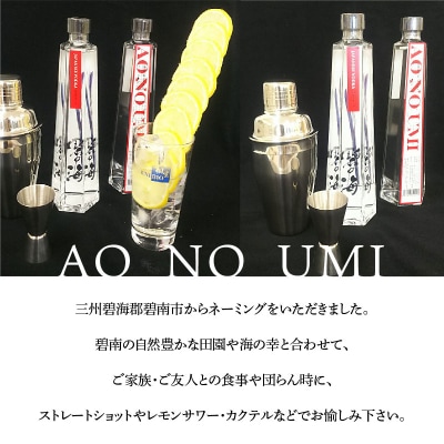 国産ウォッカ『碧の海』500ml瓶×2本 H044-023