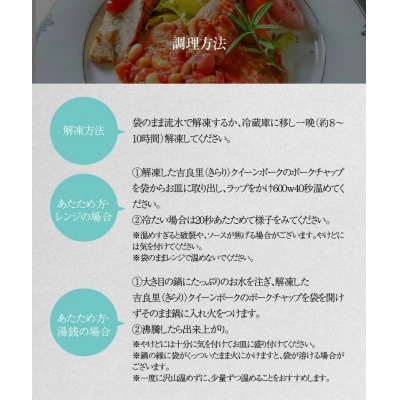 お肉惣菜 無添加 吉良里(きらり)クイーンポークソテー約640g(160g×4食)H080-039