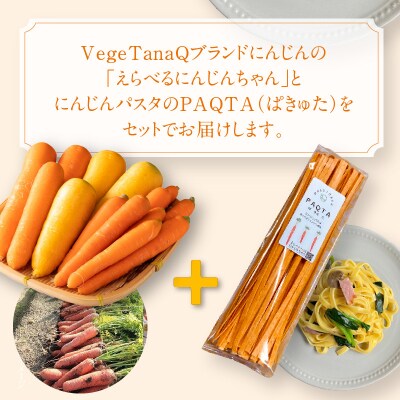 『えらべるにんじんちゃん』食べ比べ&にんじんパスタ『PAQTA(ぱきゅた)』セット　H116-032