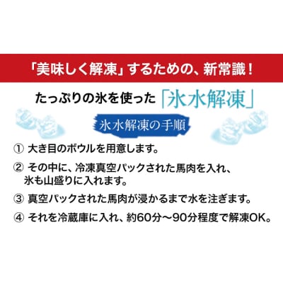 馬レバ刺し ブロック 熊本肥育 冷凍 生食用 たれ付き(10ml×2袋) 50g×4パック