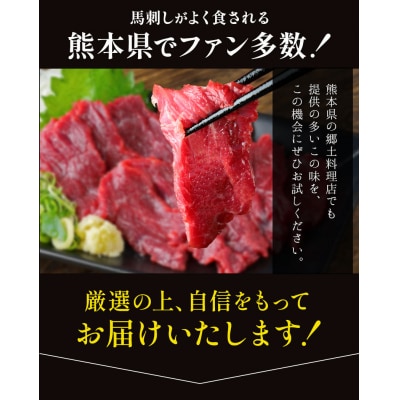 国産 赤身馬刺し 500g 【純国産熊本肥育】 生食用 冷凍