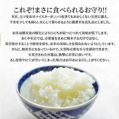備えあれば“へーきなん”です 備蓄米 5kg 無洗米 真空パック 備蓄食 長期　H056-110