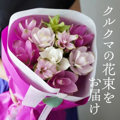 【夏限定】花もち抜群!碧南市産「クルクマ」 カラフルブーケ 10本花束でお届け  H174-001