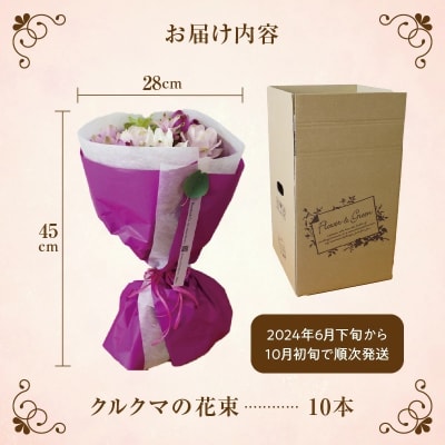 【夏限定】花もち抜群!碧南市産「クルクマ」 カラフルブーケ 10本花束でお届け  H174-001