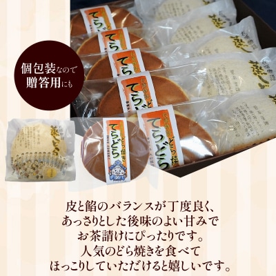 【人気どら焼き2種 10個入】和三盆 蒸しどら(プレーン)× 5 どら焼き ×5 H181-005