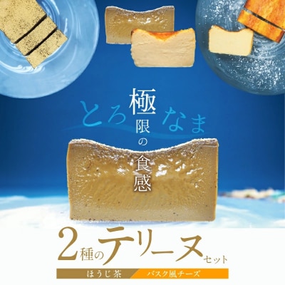 【テリーヌ専門店L】(約200g)ほうじ茶・バスク風チーズのテリーヌの2種セット H173-015