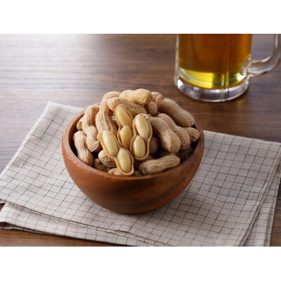 事前受付 やみつき極うま “金の生落花生” 1.5kg(500g×3袋) 塩ゆで　H105-142