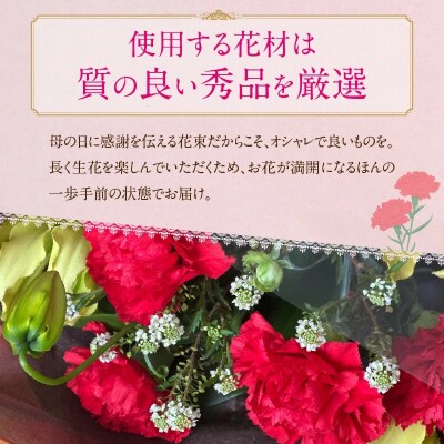 【母の日ギフト】カーネーションを使った新鮮な花束  H143-018
