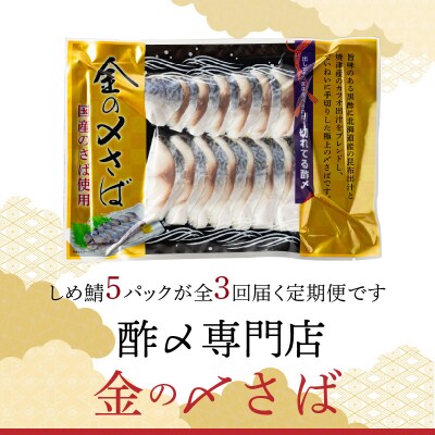 【3ヵ月定期便】金の〆さば「〆さば界の金メダルを目指して」 H021-061