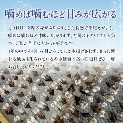 【訳あり　数量限定】三河産 天然とり貝 300g(100g×3パック)H018-051