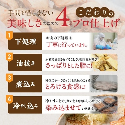 〈訳あり〉【お試し・ブロック塊】　煮豚　計700g(2～4ブロック)チャーシュー 　H166-014