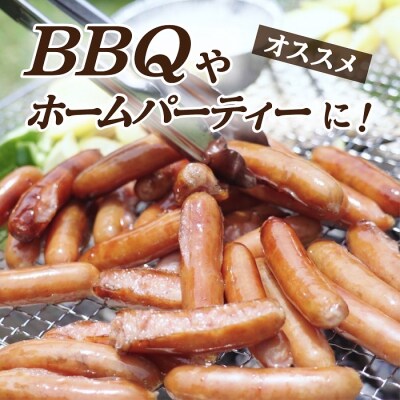 【訳あり・業務用】国産パリッとジューシー高級ウインナー 約2kg(1kg×2袋).AA278