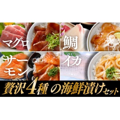 贅沢4種の海鮮漬けセット.AA282
