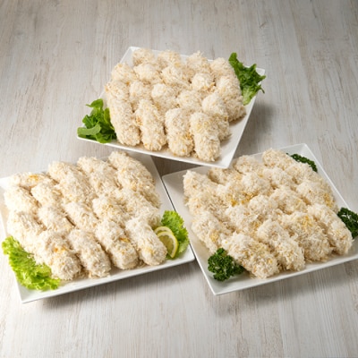 どーんと2.88kg!36個!大きな3種のグラタンコロッケ(かに・えび・鮭チーズ).AA286