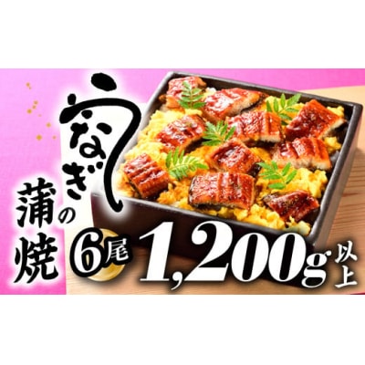 うなぎの蒲焼6尾(計1200g以上)『1～2ヶ月前後でお届け!!』.BA020