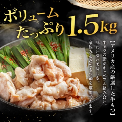 魚住商店あごだし【醤油仕立て】〈ちゃんぽん麺付き〉もつ鍋セット満足15人前.AF104