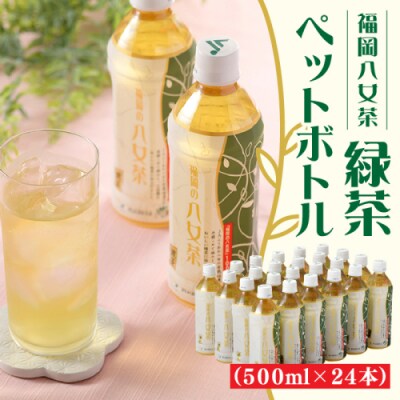福岡八女茶のペットボトル.緑茶(500ml×24本)【八女茶】.AD226