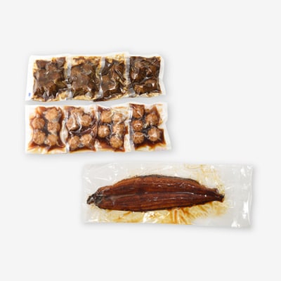 うなぎの蒲焼2尾&デミ味ミート&照り焼きチキンボール40個(2種×20個).AA318