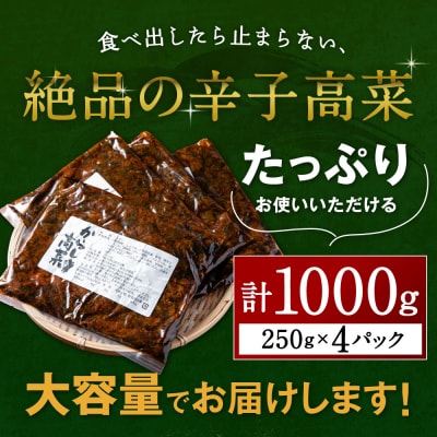 辛子高菜(250g×4パック).A1608