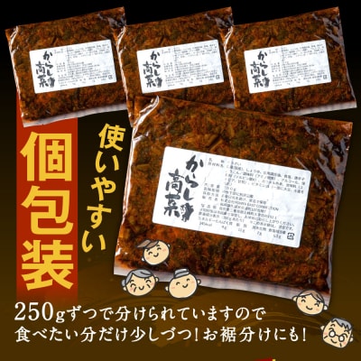 辛子高菜(250g×4パック).A1608