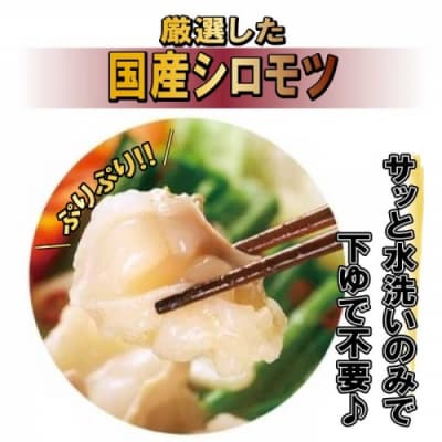 日本料理てら岡《国産牛》博多もつ鍋(醤油味)2~3人前【もつ鍋・醤油味】.BA023